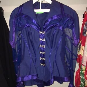 IIF Blue Blazer/Skirt Set